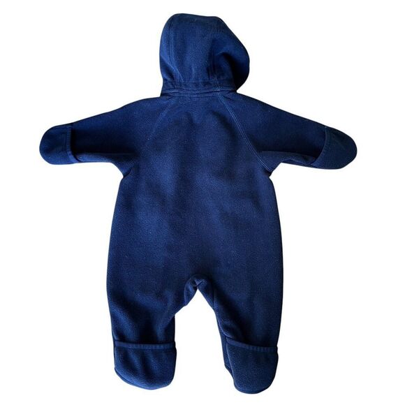 Polarn O. Pyret Navy Blue Unisex Eco Wind Fleece Bunting - Picture 8 of 9